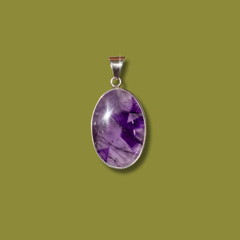 Amatista Trapiche Oval en Plata