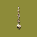 Pirita triple + Corazón de Poder montada en Plata