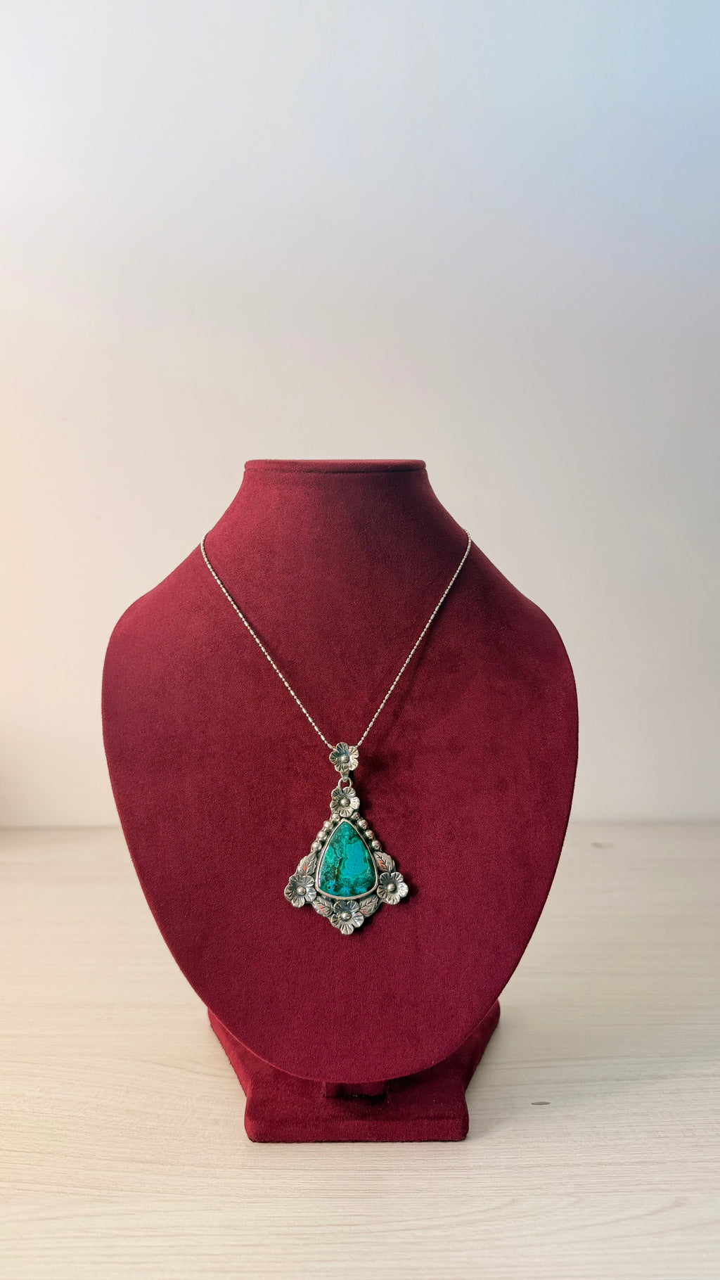 Trinidad Floral de Turquesa con Malaquita