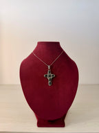 Cruz de Granate Negro en Plata
