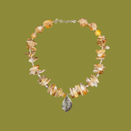 Citrino con Hoja de Plata